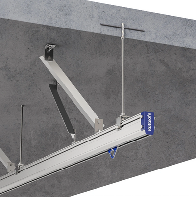 Kattsafe OH4 Rigid 130 Rail System - Suspended Mount